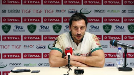 Réaction de Florian Nicot après Section Paloise - Brive (34-15)