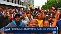 i24NEWS DESK | Zimbabweans celebrate the take-down of Mugabe | Saturday, November 18th 2017
