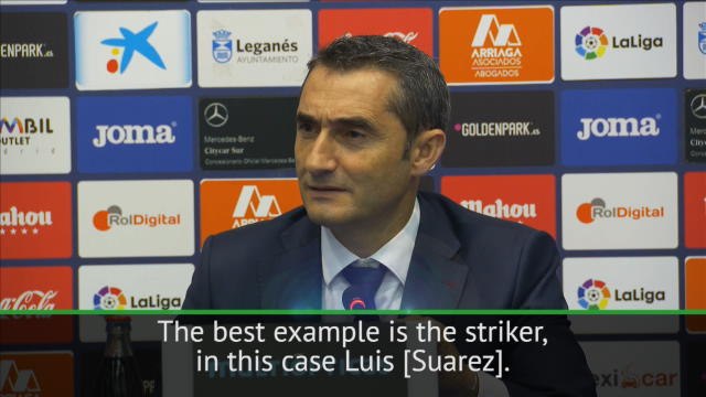 Valverde praises concrete Suarez and Ter Stegen