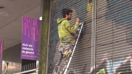 Principal avenida de uruguay se transforma con una "galería a cielo abierto"