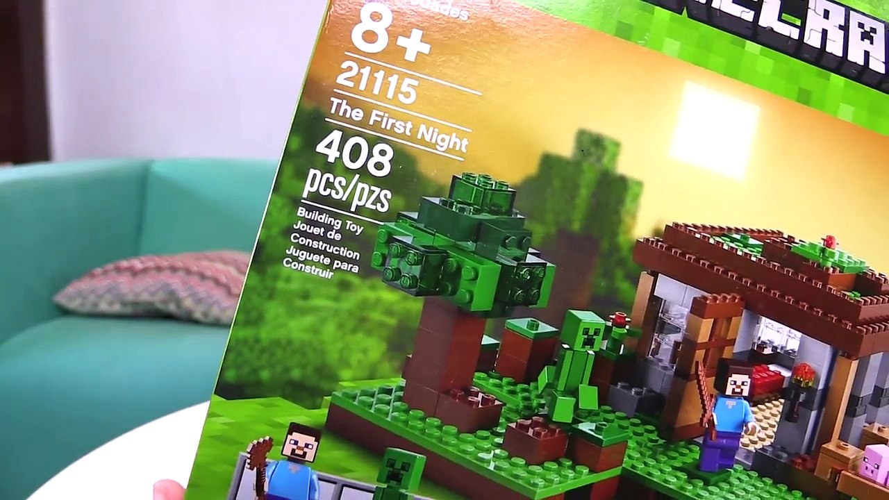 Minecraft A Primeira Noite de Lego Brinquedos Hulk Homem Aranha Minecraft Toys