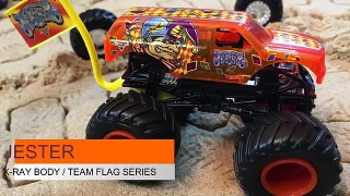 Hot Wheels Tabletop Monster Jam! 2017 Team Flag Series Action Review!