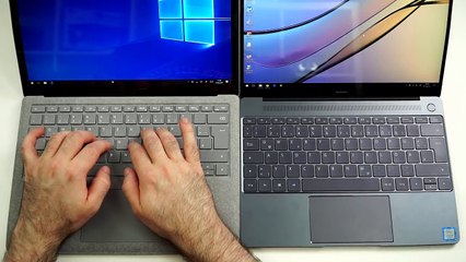 Preview: Huawei MateBook X vs. Microsoft Surface Laptop | both awesome but different