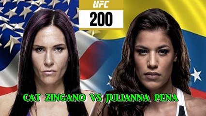 UFC 200 CAT ZINGANO VS JULIANNA PENA PREDICTIONS