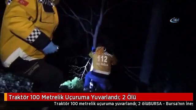 Traktör 100 Metrelik Uçuruma Yuvarlandı: 2 Ölü