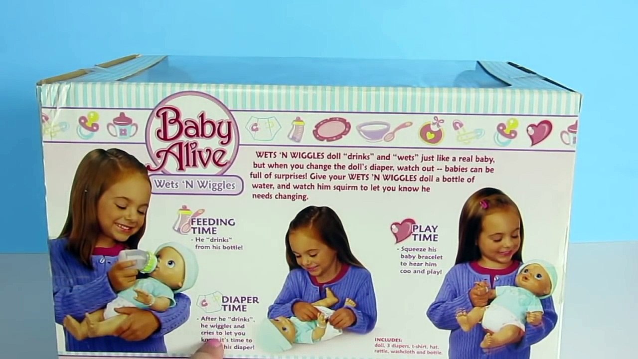 BABY ALIVE Wets N Wiggles Twins Compilation: Wets N Wiggles Boy Sam Unboxing+Sadie Feeding +Changing