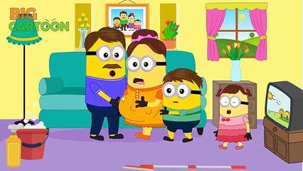 Minions Banana Baby Mummy Threaten Funny Story New Episodes! Finger Family Song Nursery Rhymes