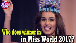 Miss World 2017 | Miss World 2017 Winner Is Miss India Manushi Chhillar