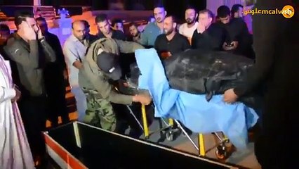 أتحداك ماتبكي وصول جثمان الشهيده الاعلاميه رنا العجيليؤؤف ربي