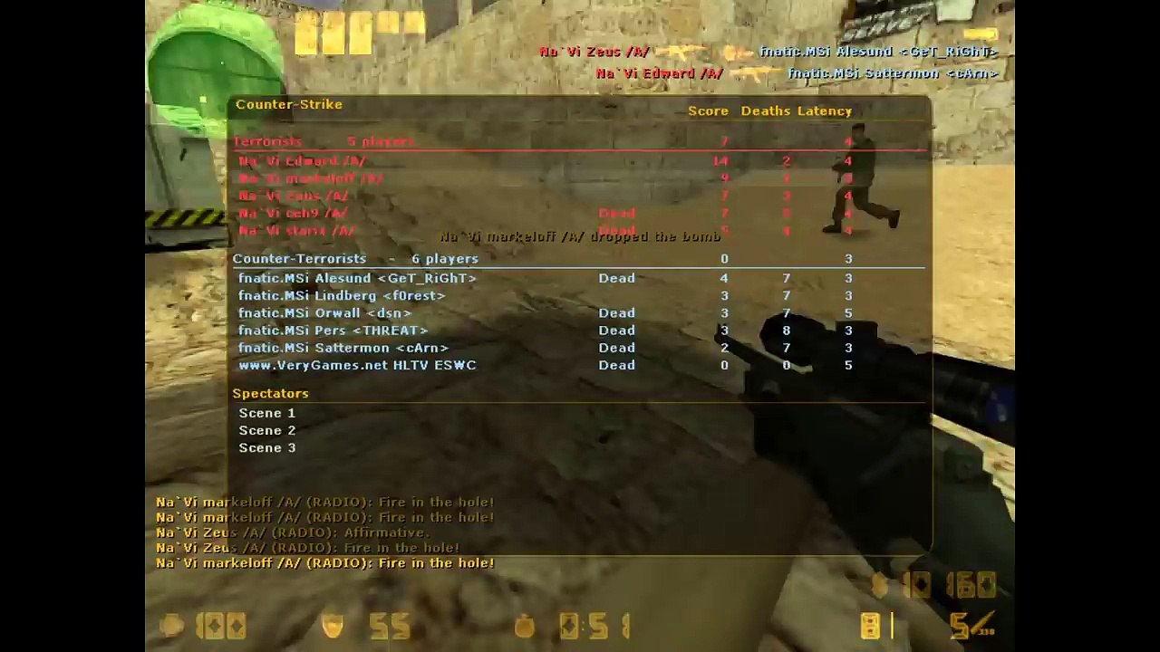 POV: markeloff vs. fnatic @ESWC NaVi CS 1.6 Demo