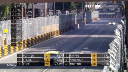 FIA GT World Cup 2017. FP2 Macau Grand Prix. Markus Pommer Spins