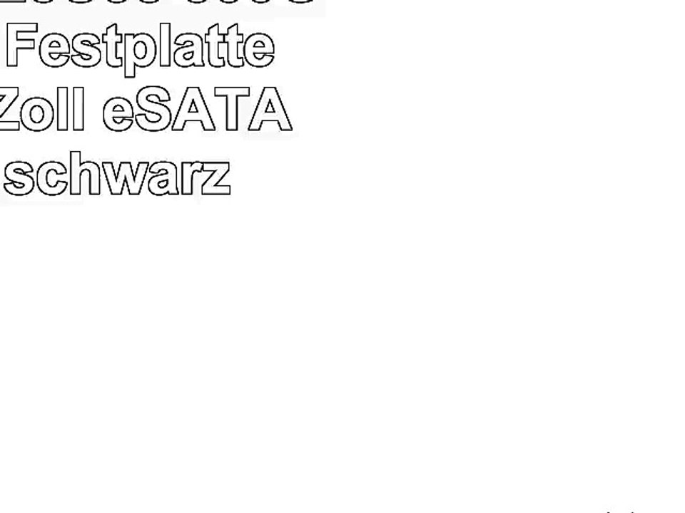 Fantec DB228U3e 500GB externe Festplatte 64 cm 25 Zoll eSATA USB 30 schwarz