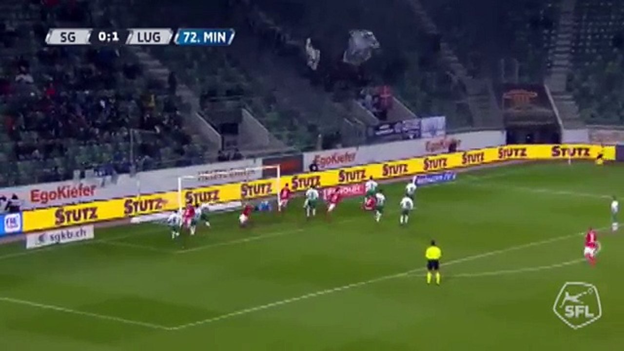 Sankt Gallen 0:1 Lugano (Swiss Super League. 18 November 2017)