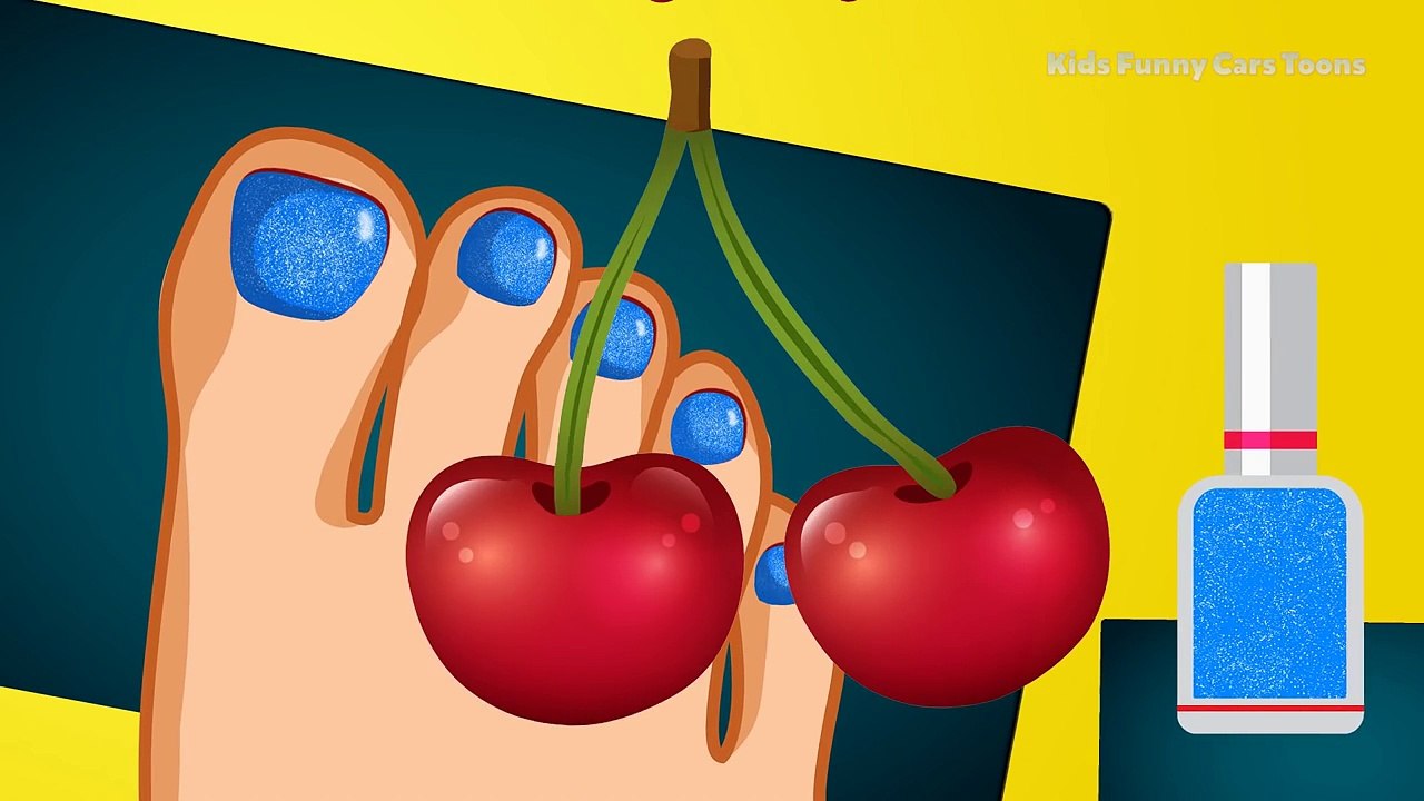 Learning Colors with Surprise Nail Art | Learning Fruit Names to Kids Children Toddlers Babies Toys