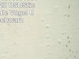 818Shop No10700010016 HiSpeed 20 USBSticks 16GB Eule Vogel Uhu 3D schwarz