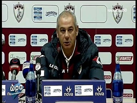 11η ΑΕΛ-Απόλλων Σμύρνης 1-0 2017-18 Η συνέντευξη τύπου (Novasports)