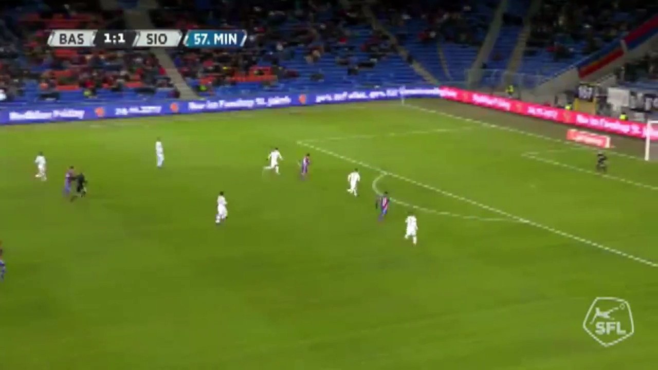 Basel 2:1 Sion (Swiss Super League. 18 November 2017)
