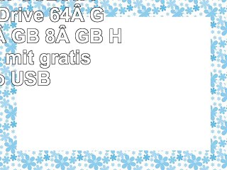 elefull Super USB30 USB Flash Drive 64 GB 32 GB 16 GB 8 GB High Speed mit gratis Micro