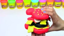 Play Doh Videos Gift Cake Mickey Mouse Burger Crafts for Kids Children Educational Castle Toys
