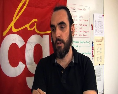 Fabien Cros, secrétaire CGT sur la plateforme de La Mède