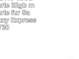 Microcell SDHC 32GB Speicherkarte  32gb micro sd karte für Samsung Galaxy Express i8730