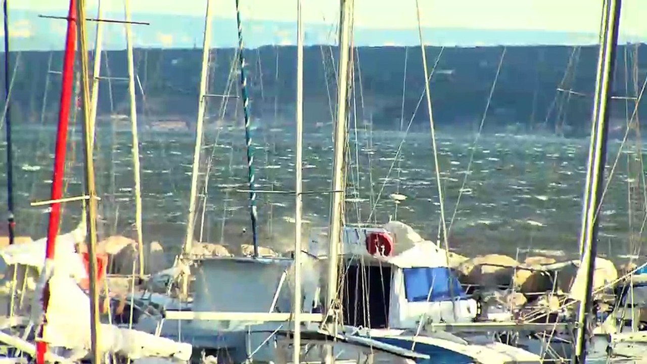 Le Mistral sur l'étang de Berre de Istres à Châteauneuf-les-Martigues