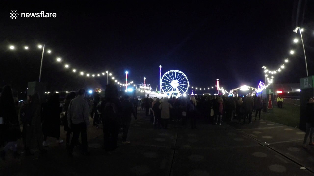 Huge queues for opening of Winter Wonderland in Hyde Park, London
