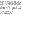 818Shop No13300050032 HiSpeed 20 USBSticks 32GB Eule Vogel Uhu 3D orange