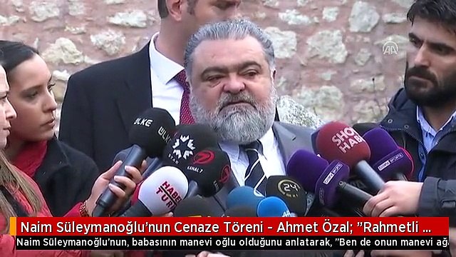 Naim Süleymanoğlu'nun Cenaze Töreni - Ahmet Özal: Rahmetli Babamın Manevi Oğluydu