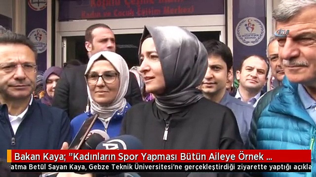 Bakan Kaya: "Kadınların Spor Yapması Bütün Aileye Örnek Olacak Bir Şey"