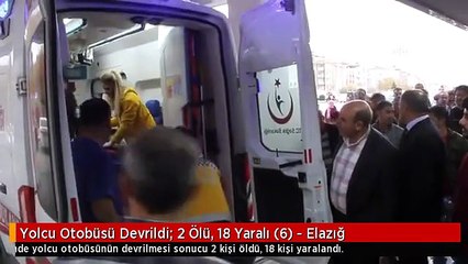 Yolcu Otobüsü Devrildi: 2 Ölü, 18 Yaralı (6) - Elazığ