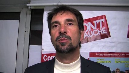 Réaction du candidat du Front de gauche, Vincent Lemassu.