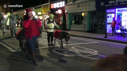 Perth Christmas Parade 2017 with real reindeer and camels