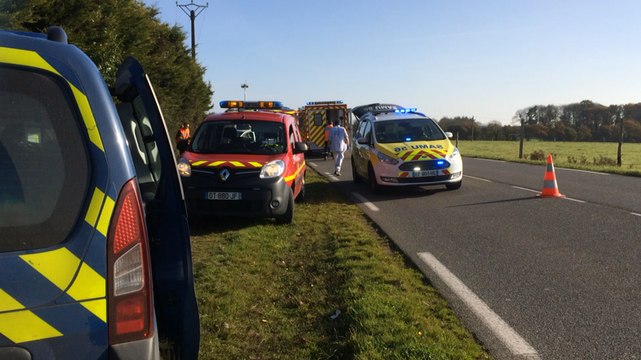 Route de Saint-Maurice: deux blessés dans un accident