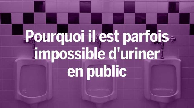 Pourquoi certaines personnes sont incapables d’uriner dans les toilettes publiques