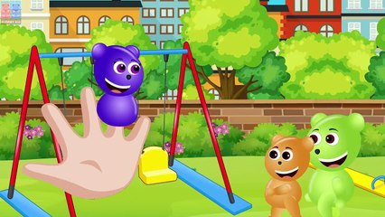 Gummy Mega Bear Bucket Paint Funny Story! w/Learn Colors New Finger Family Episode Fro Kids