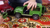 Машинки Bruder Toys ВСЕ СЕРИИ ПОДРЯД 45 МИНУТ. Развивающие видео, обзоры игрушек Умные Дети ТВ