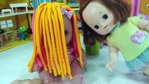 Twin Babies Baby Doll Play Doh Hair cut Toys 베렝구어 아기인형 플레이도우 미용실 장난감 놀이