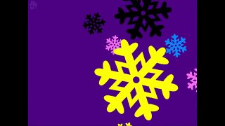 Baby Sensory Christmas video - snowflakes- high contrast