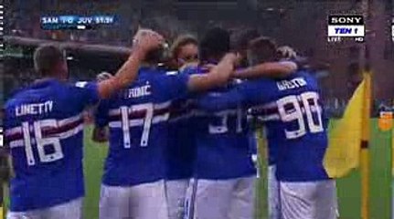 Zapata Goal - Sampdoria vs Juventus  1-0  19.11.2017 (HD)