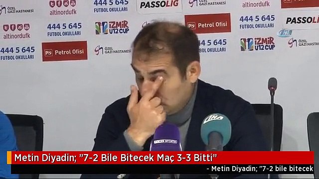 Metin Diyadin: 7-2 Bile Bitecek Maç 3-3 Bitti