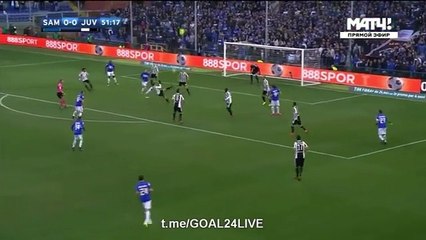 Goal Duvan Zapata 1-0 Sampdoria vs Juventus