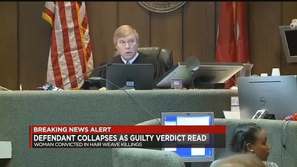 19-Year-Old Collapses After Found Guilty In Triple Hair Weave Murder!