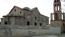 Nevşehir'de Tarihi Kilisenin Duvarına Hakaret İçeren Yazılar Yazıldı
