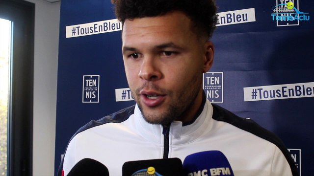 Coupe Davis 2017 - FRA-BEL - Jo-Wilfried Tsonga : Le résultat de David Goffin, pas notre dada pour l'instant