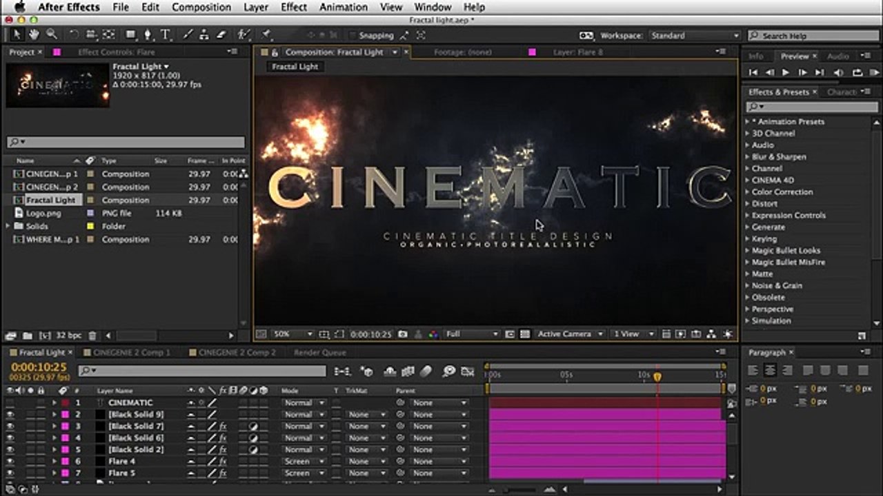 AFTER EFFECTS TUTORIAL - Cinematic Titles