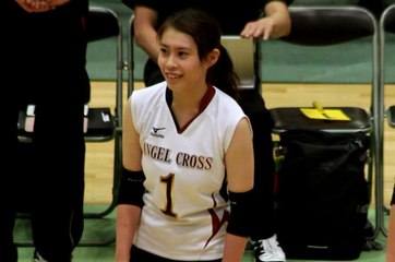 鈴木遥選手(Haruka Suzuki)柏エンゼルクロス【女子ﾊﾞﾚｰﾎﾞｰﾙVﾁｬﾚﾝｼﾞﾘｰｸﾞⅡ2017-2018】2017.11.11青山学院大学体育館