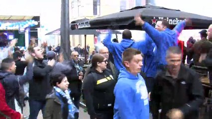 Les supporters olympiens ont fait le déplacement en nombre à Groningen