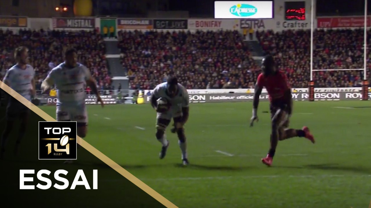 TOP 14 - Essai Yannick NYANGA (R92) - Toulon - Racing 92 - J10 - Saison 2017/2018