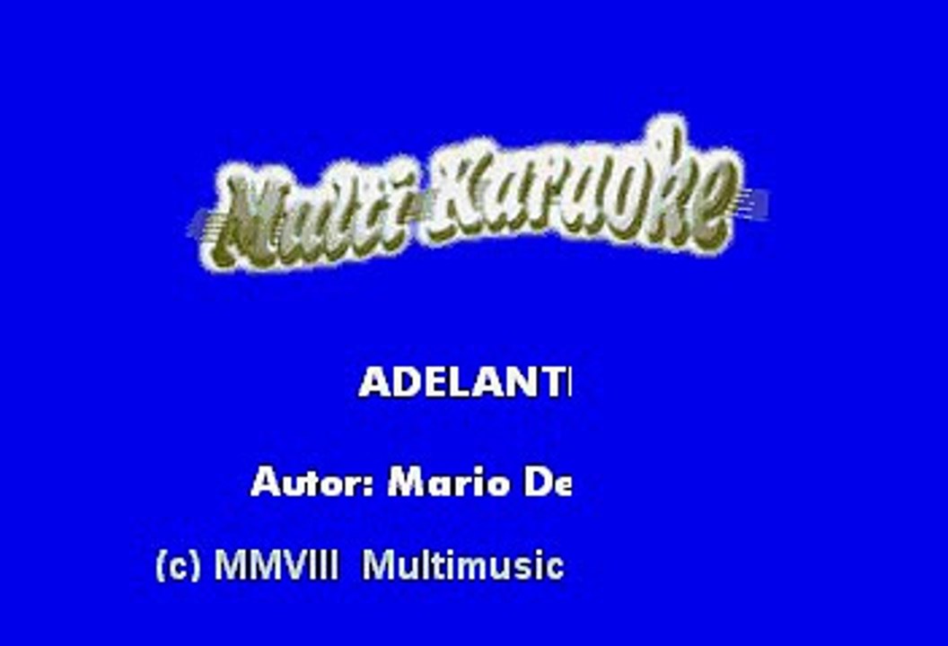 Javier Solis - Adelante (Karaoke)